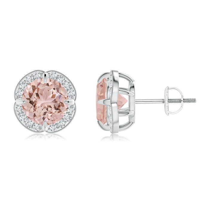 AAA - Morganite / 2.46 CT / 14 KT White Gold