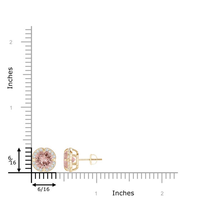 AAAA - Morganite / 2.46 CT / 14 KT Yellow Gold