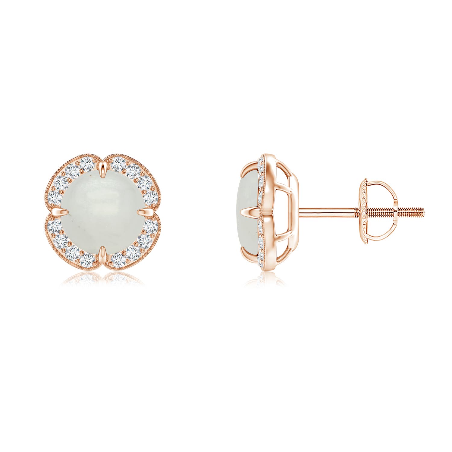 A - Moonstone / 1.79 CT / 14 KT Rose Gold