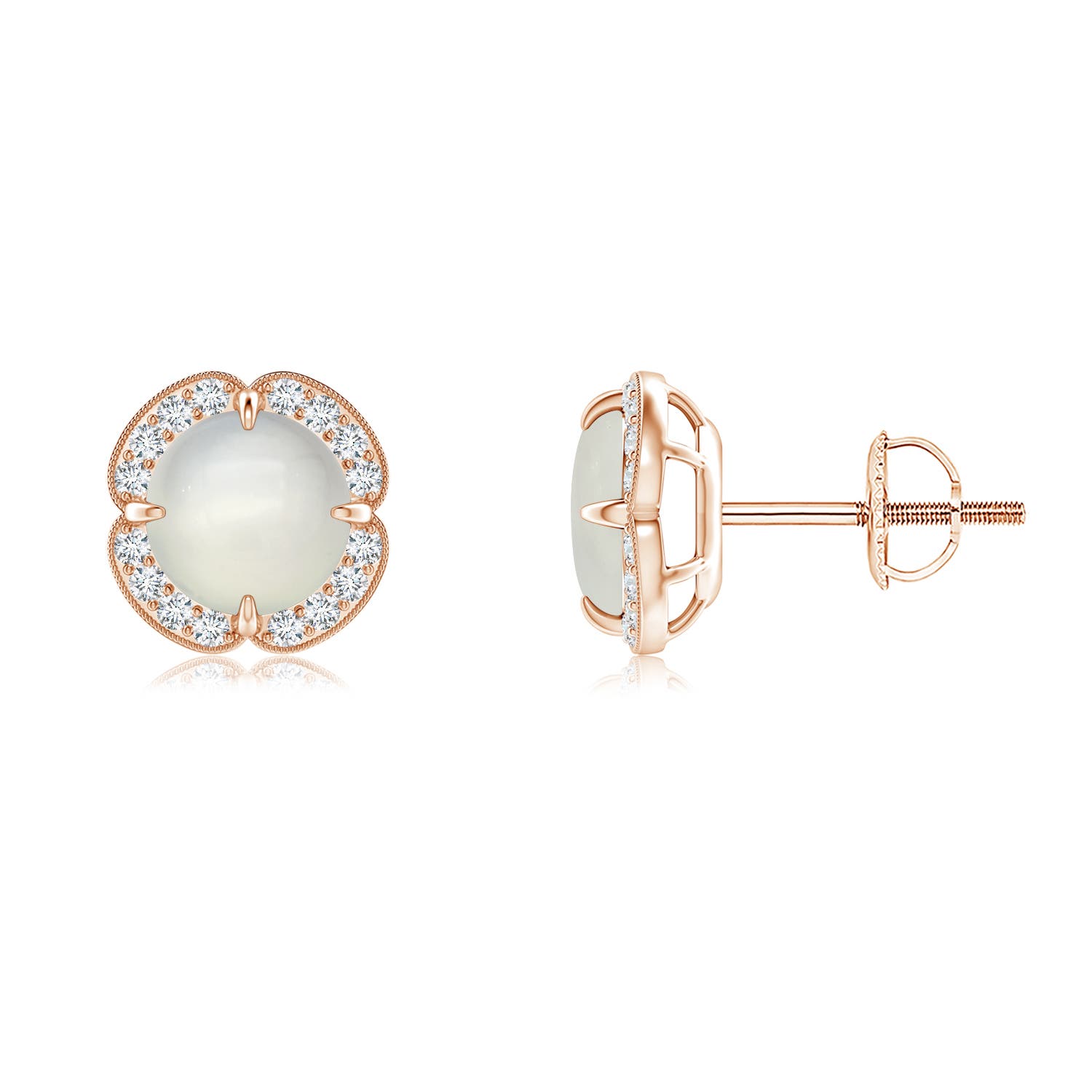 AAA - Moonstone / 1.79 CT / 14 KT Rose Gold