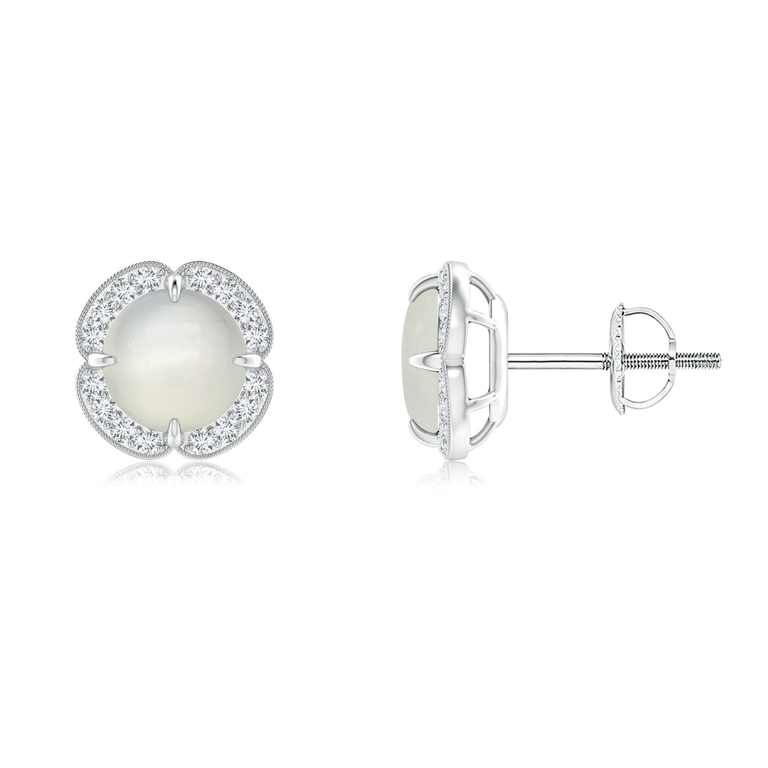 AAA - Moonstone / 1.79 CT / 14 KT White Gold