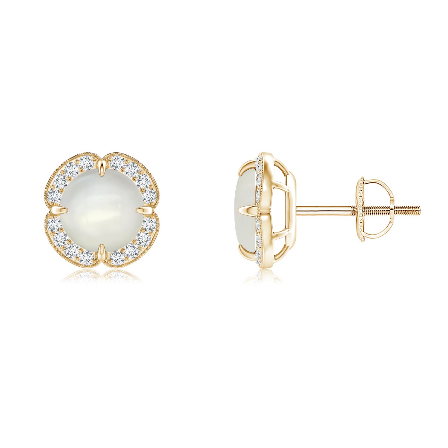 AAAA - Moonstone / 1.79 CT / 14 KT Yellow Gold