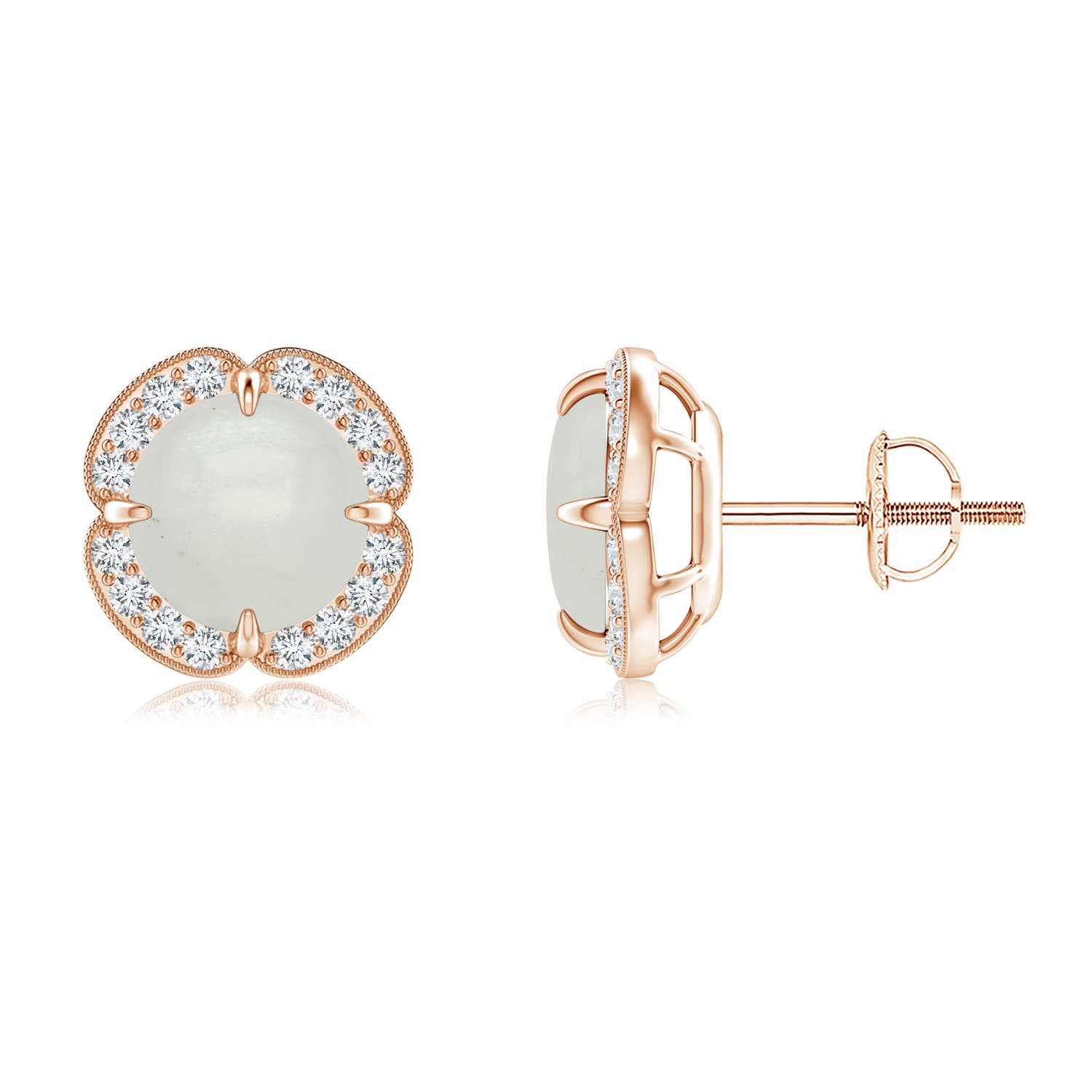 A - Moonstone / 2.76 CT / 14 KT Rose Gold