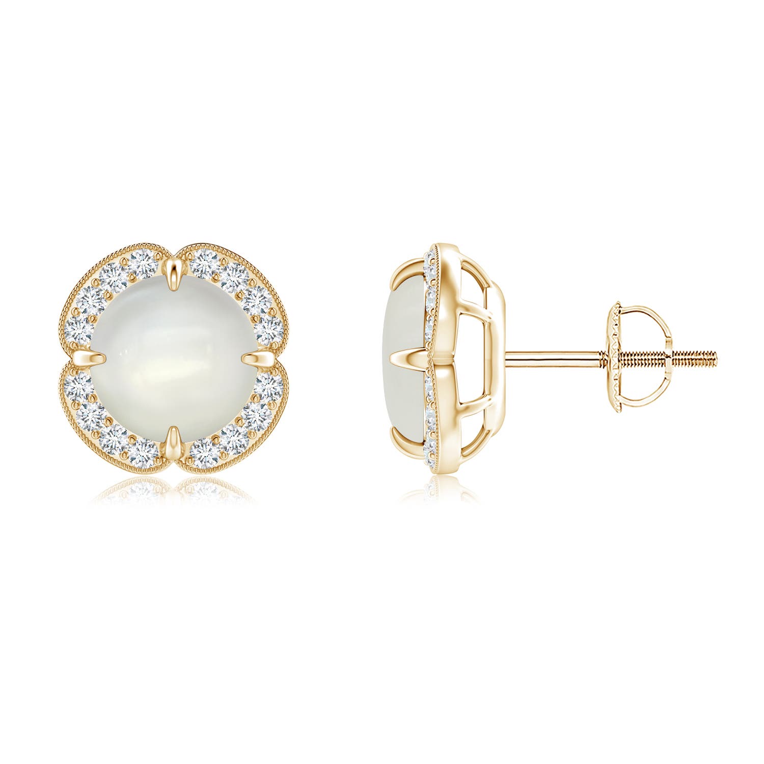 AAAA - Moonstone / 2.76 CT / 14 KT Yellow Gold