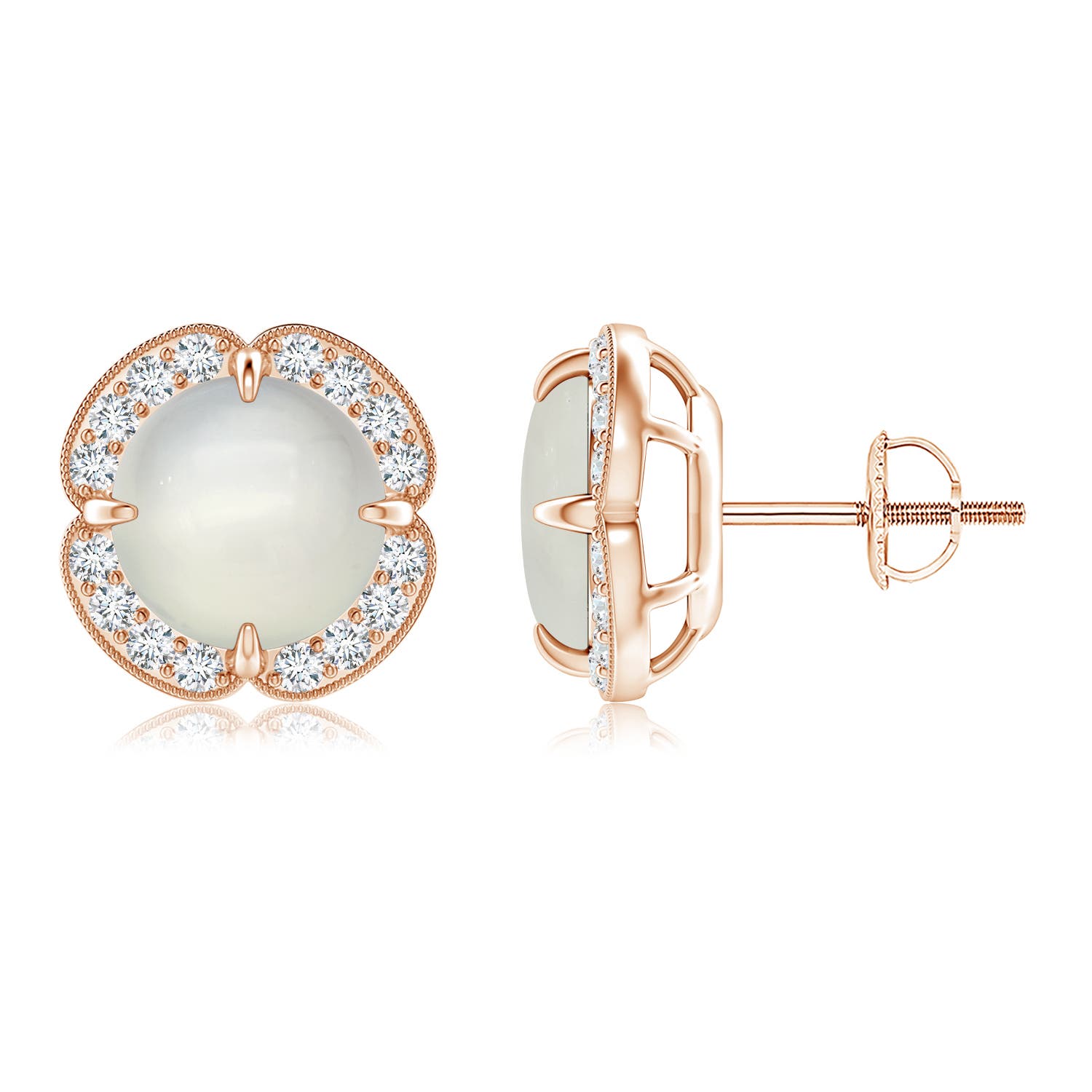 AAA - Moonstone / 4.25 CT / 14 KT Rose Gold