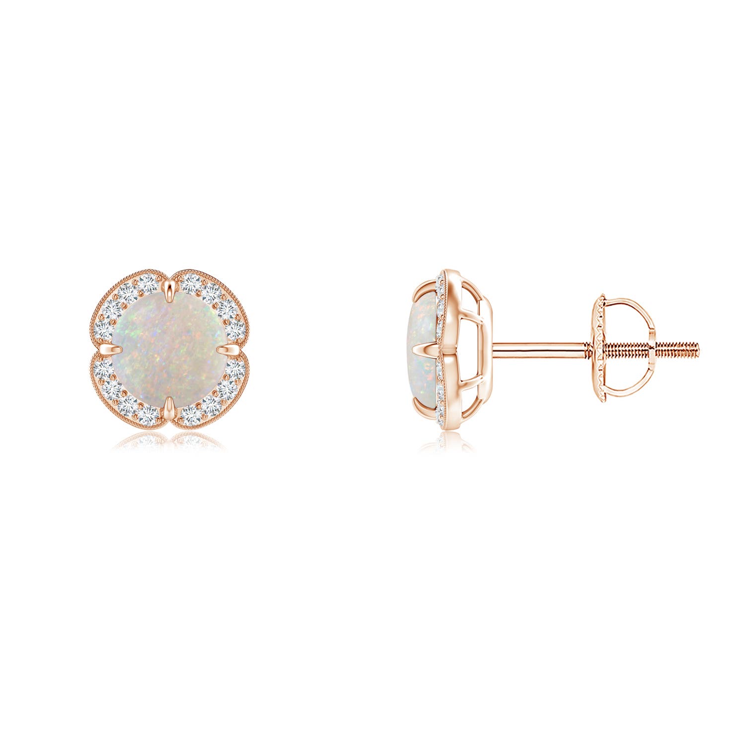 AA - Opal / 0.76 CT / 14 KT Rose Gold