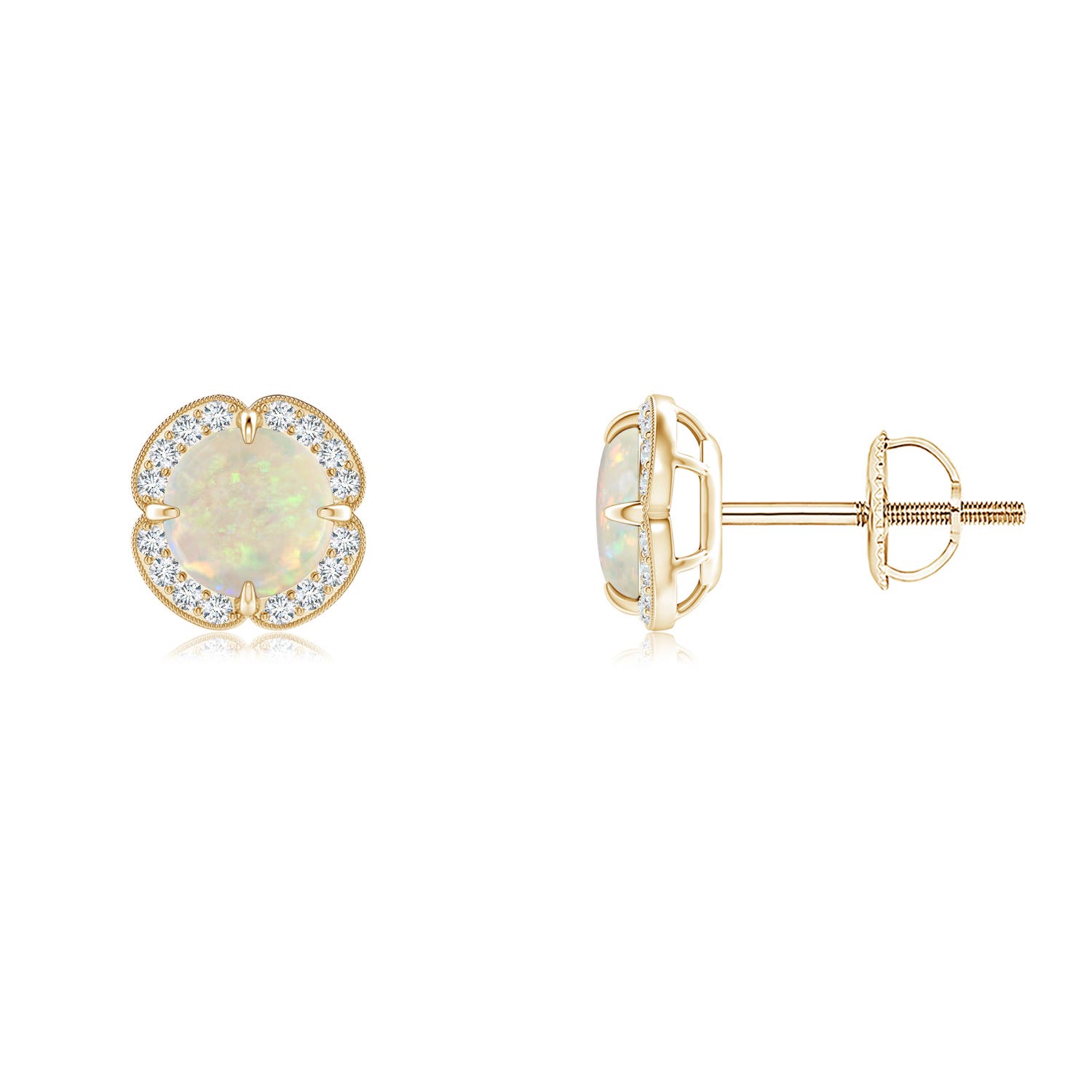 AAA - Opal / 0.76 CT / 14 KT Yellow Gold