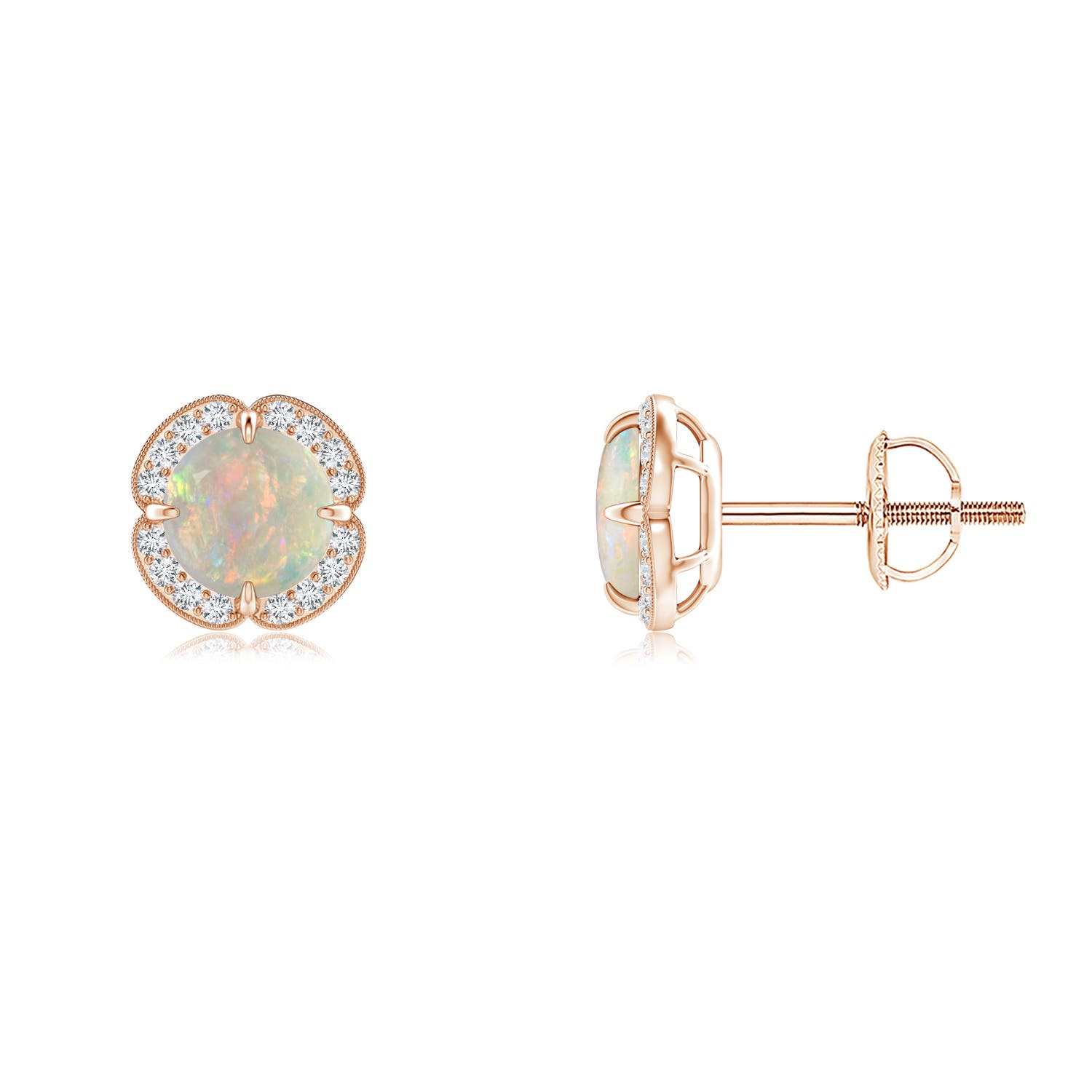 AAAA - Opal / 0.76 CT / 14 KT Rose Gold