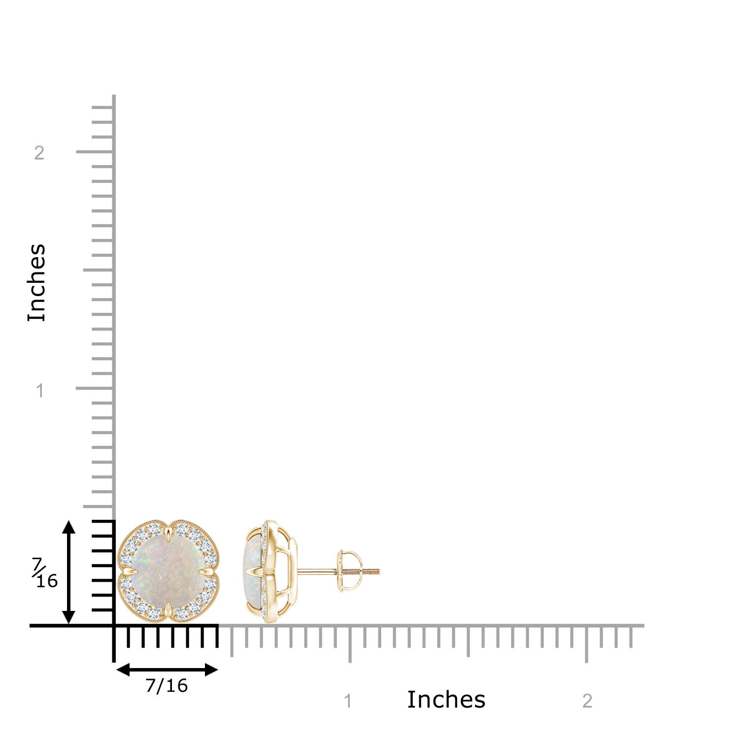 AA - Opal / 2.75 CT / 14 KT Yellow Gold