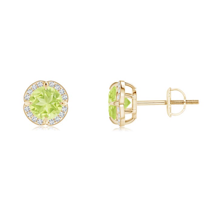 A - Peridot / 1.2 CT / 14 KT Yellow Gold