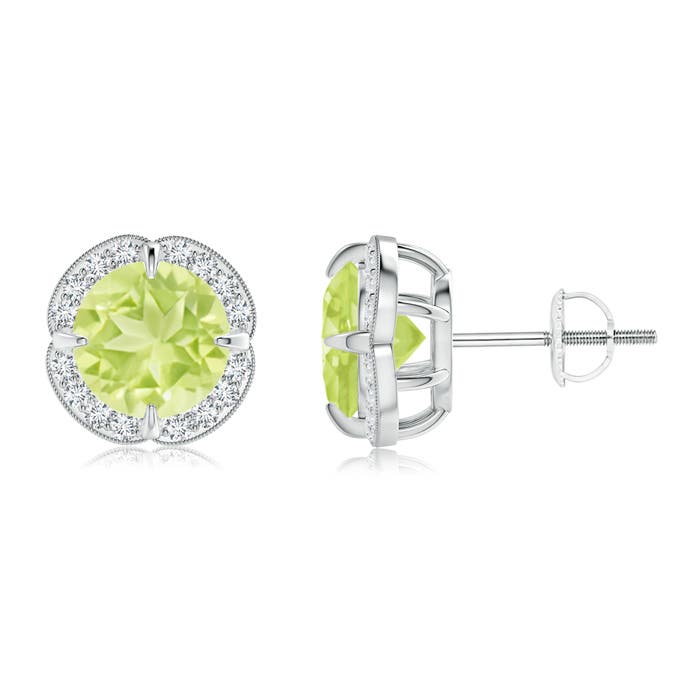 A - Peridot / 3.06 CT / 14 KT White Gold