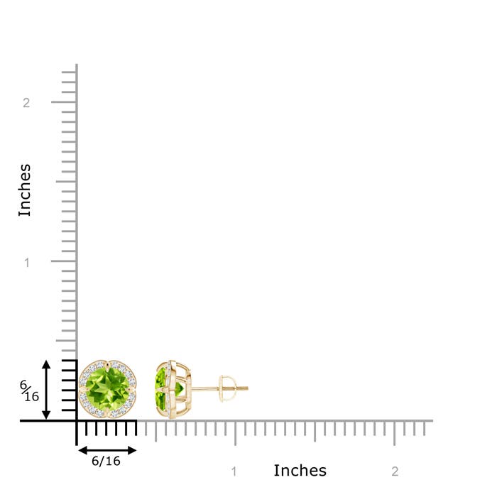 AAA - Peridot / 3.06 CT / 14 KT Yellow Gold