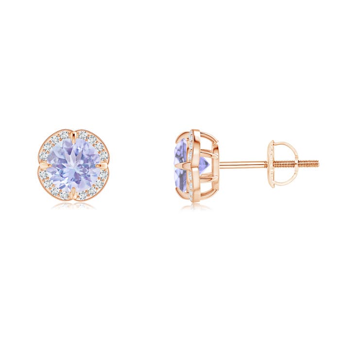 A - Tanzanite / 1.1 CT / 14 KT Rose Gold