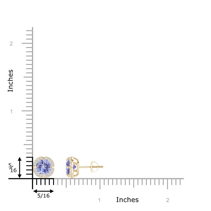 A - Tanzanite / 1.99 CT / 14 KT Yellow Gold