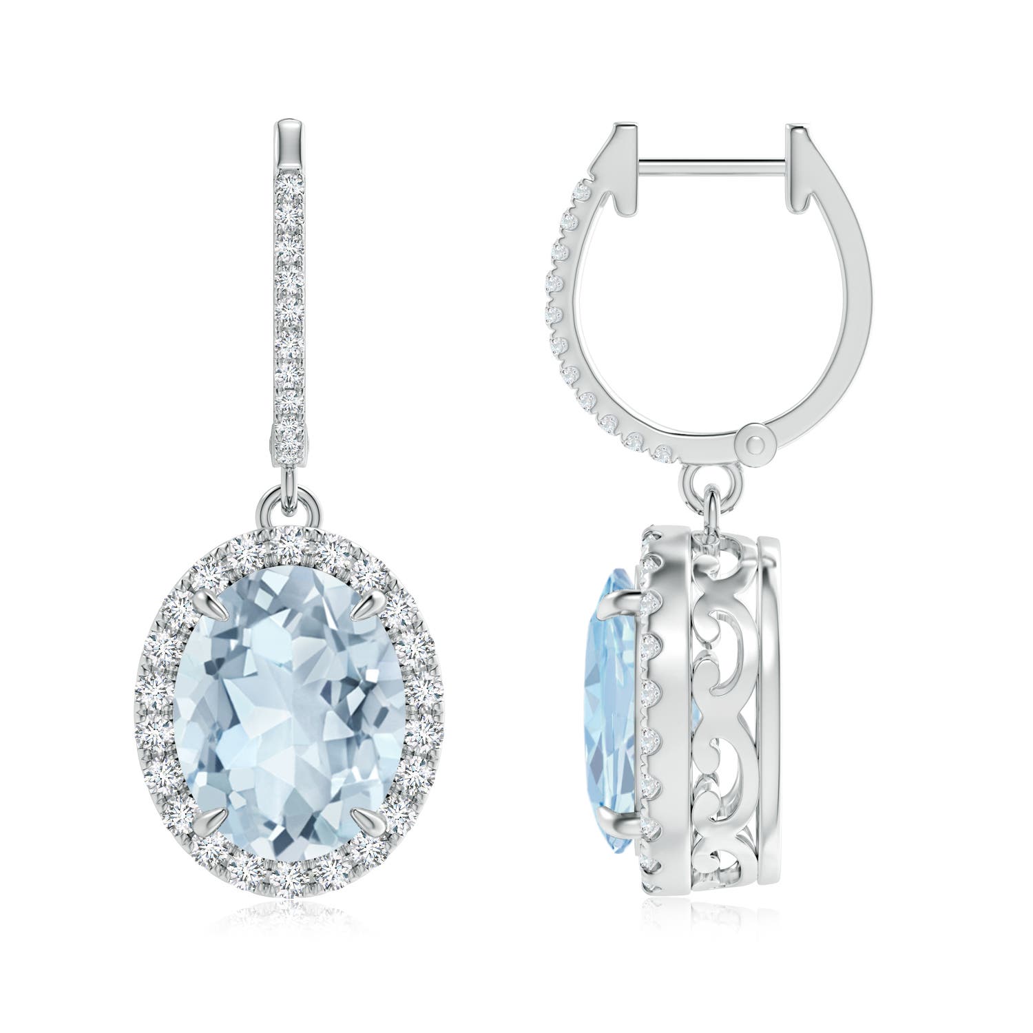 A - Aquamarine / 4.95 CT / 14 KT White Gold