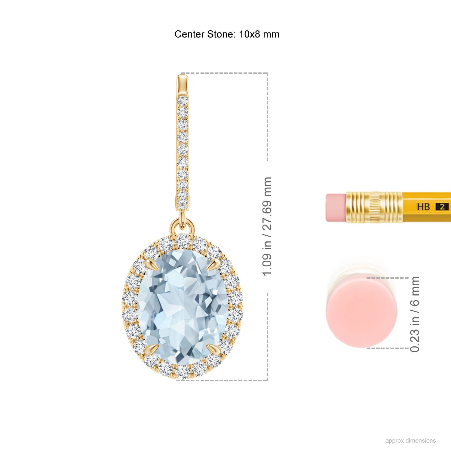 A - Aquamarine / 4.95 CT / 14 KT Yellow Gold