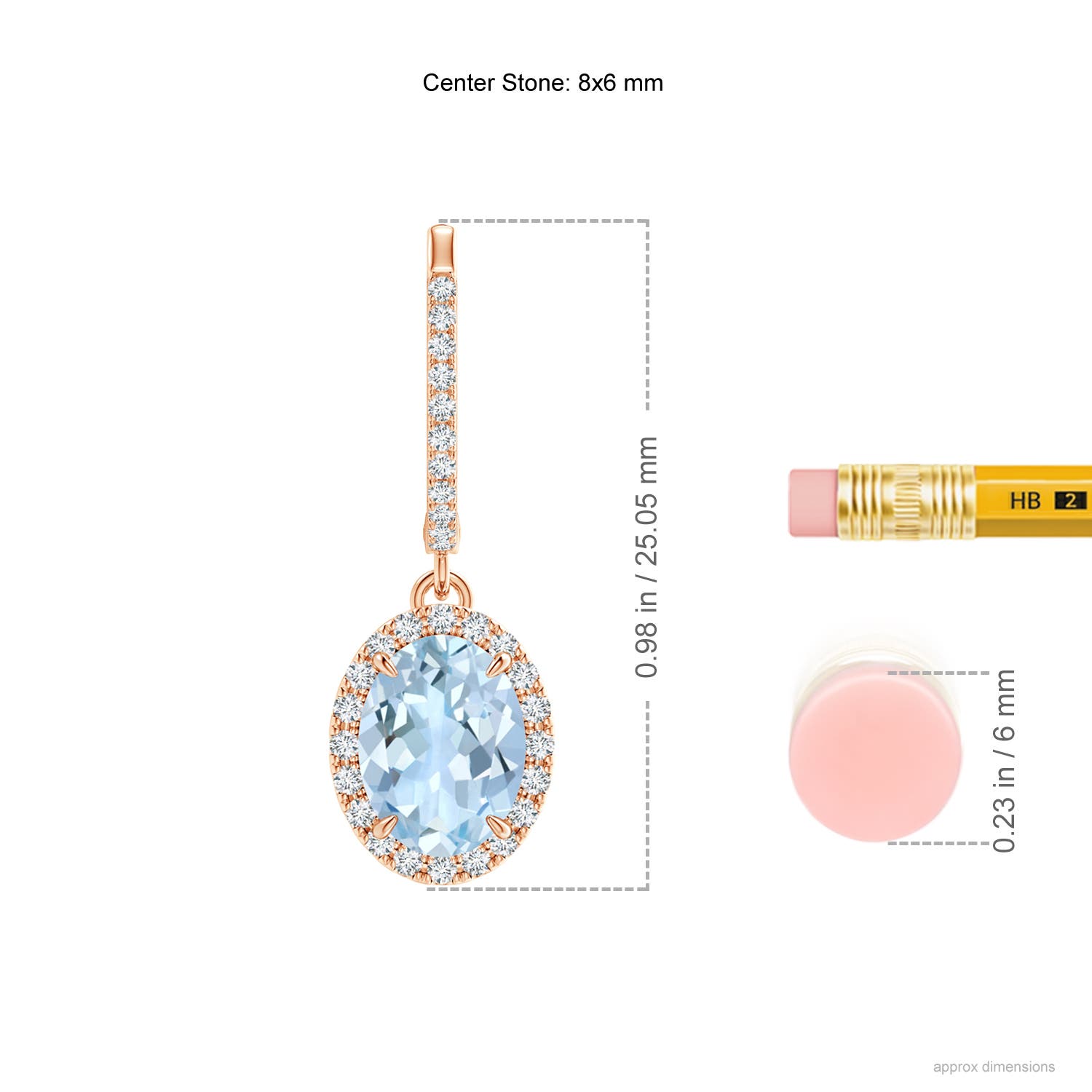 AA - Aquamarine / 2.35 CT / 14 KT Rose Gold