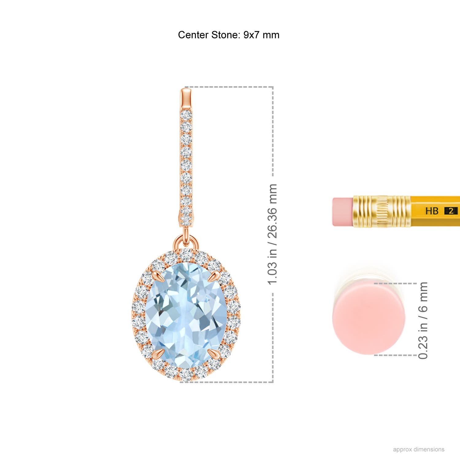 AA - Aquamarine / 3.46 CT / 14 KT Rose Gold