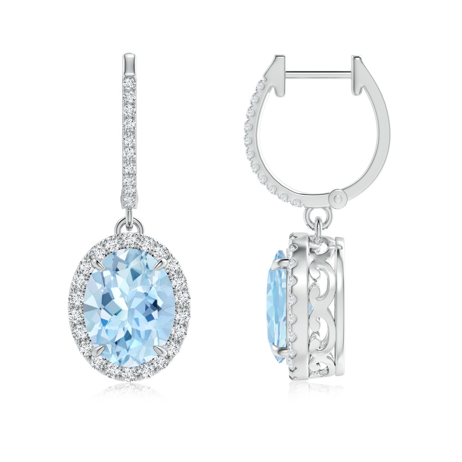 AAA - Aquamarine / 3.46 CT / 14 KT White Gold