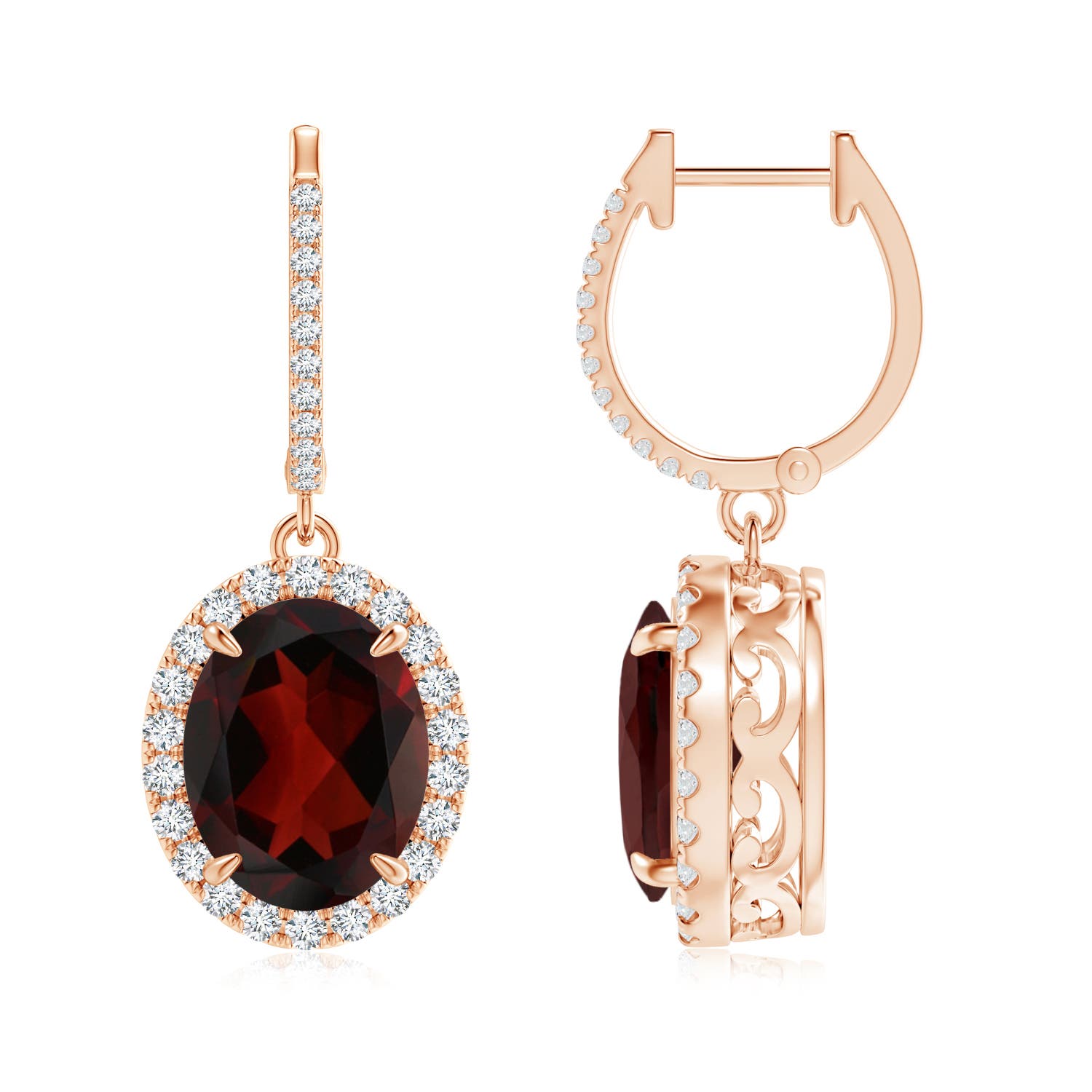 AA - Garnet / 6.45 CT / 14 KT Rose Gold