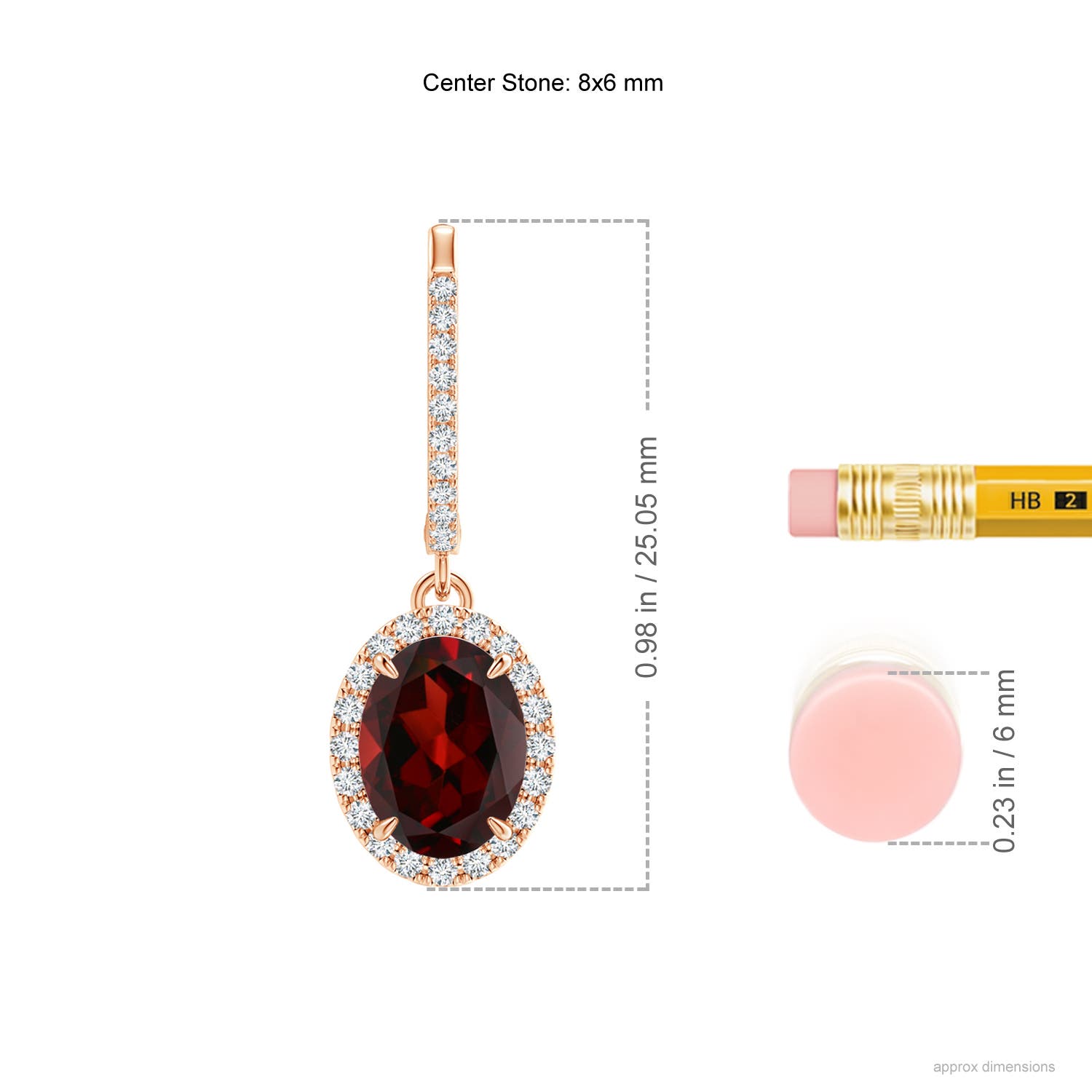 AAA - Garnet / 3.25 CT / 14 KT Rose Gold