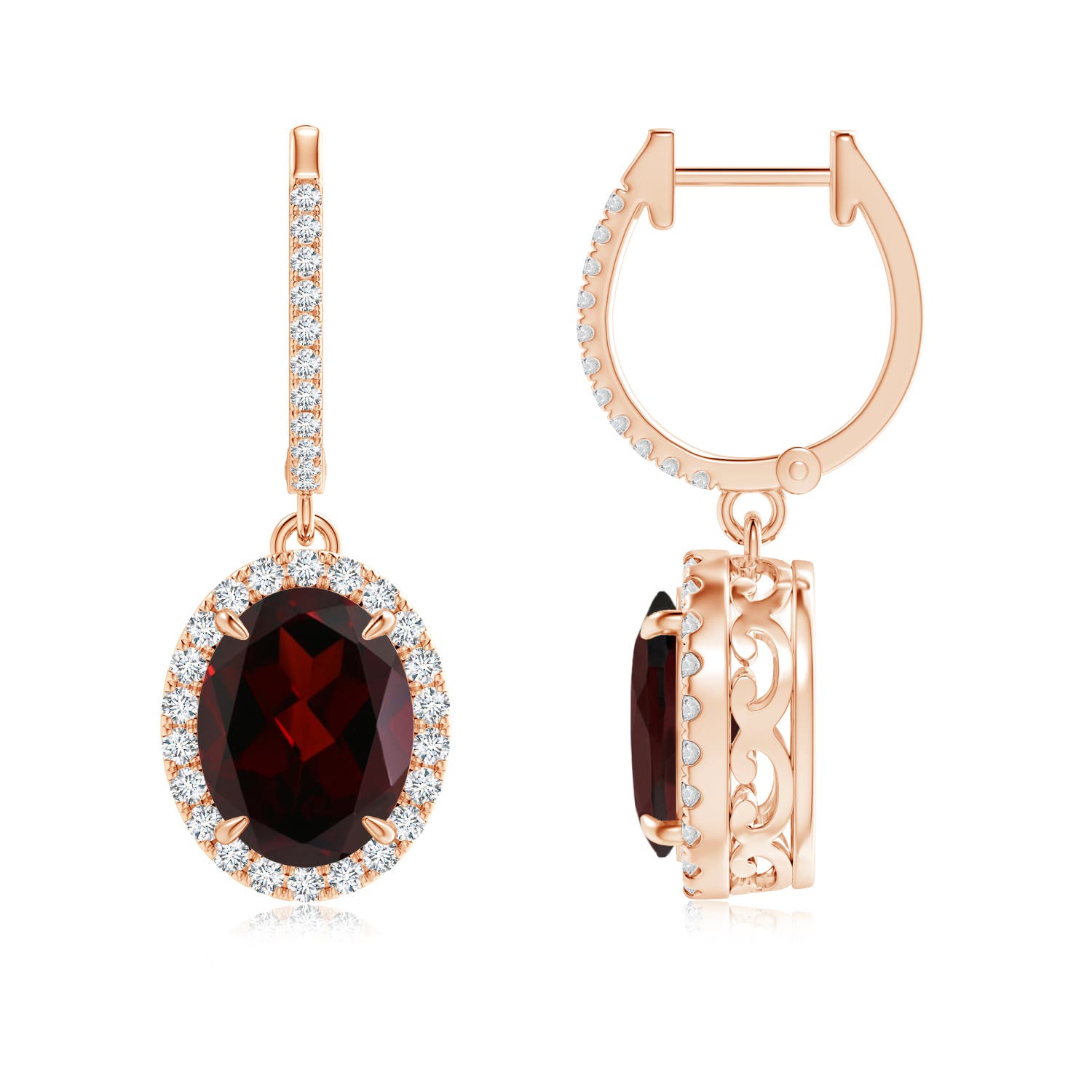 A - Garnet / 4.46 CT / 14 KT Rose Gold