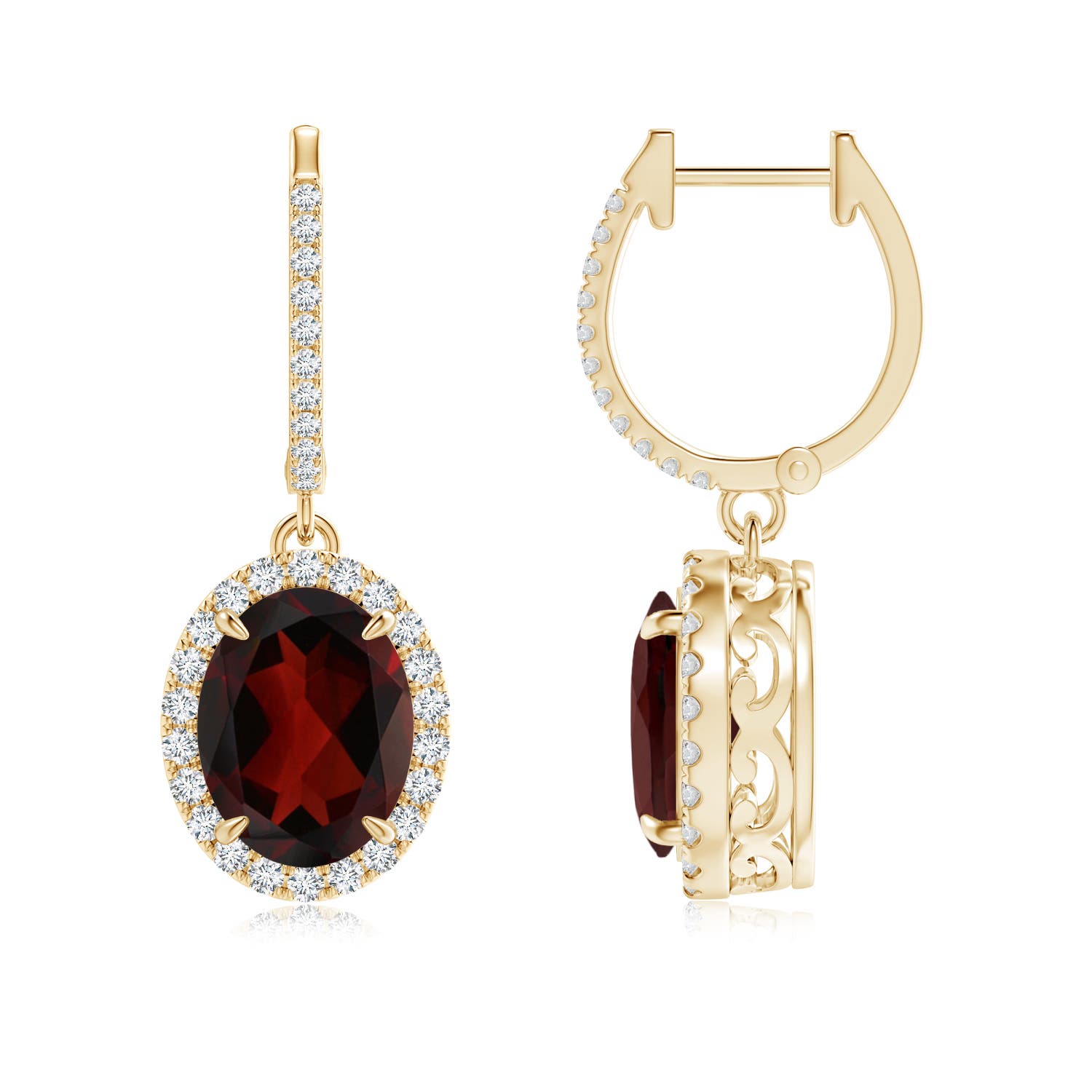 AA - Garnet / 4.46 CT / 14 KT Yellow Gold