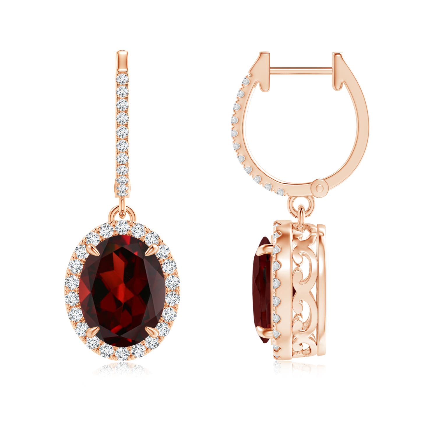 AAA - Garnet / 4.46 CT / 14 KT Rose Gold