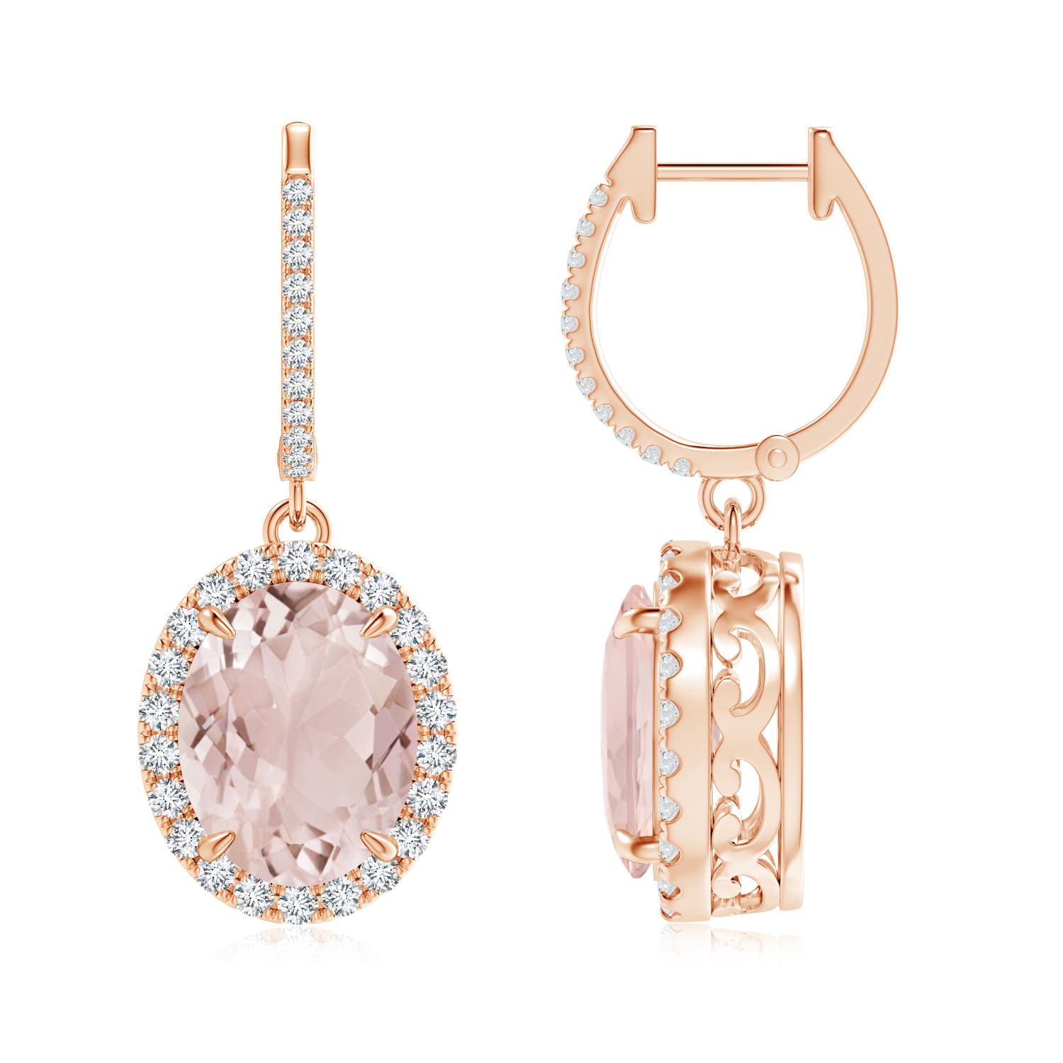 A - Morganite / 5.55 CT / 14 KT Rose Gold