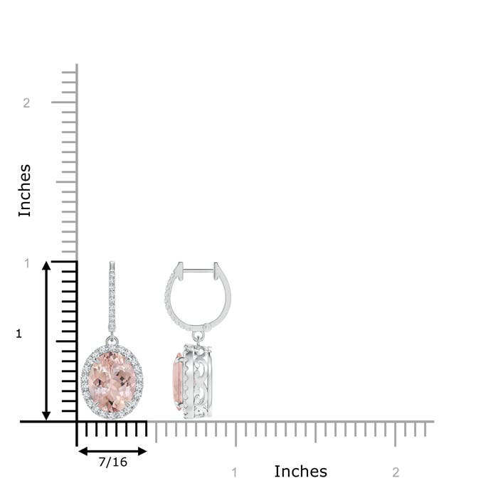 AA - Morganite / 5.55 CT / 14 KT White Gold