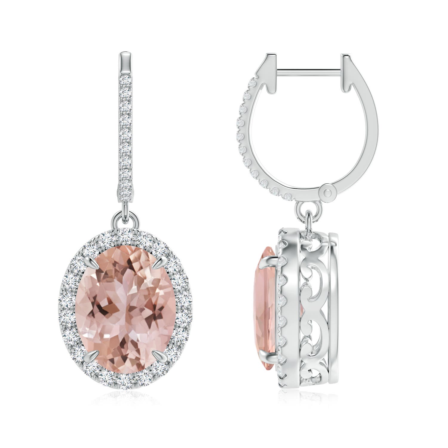 AAA - Morganite / 5.55 CT / 14 KT White Gold