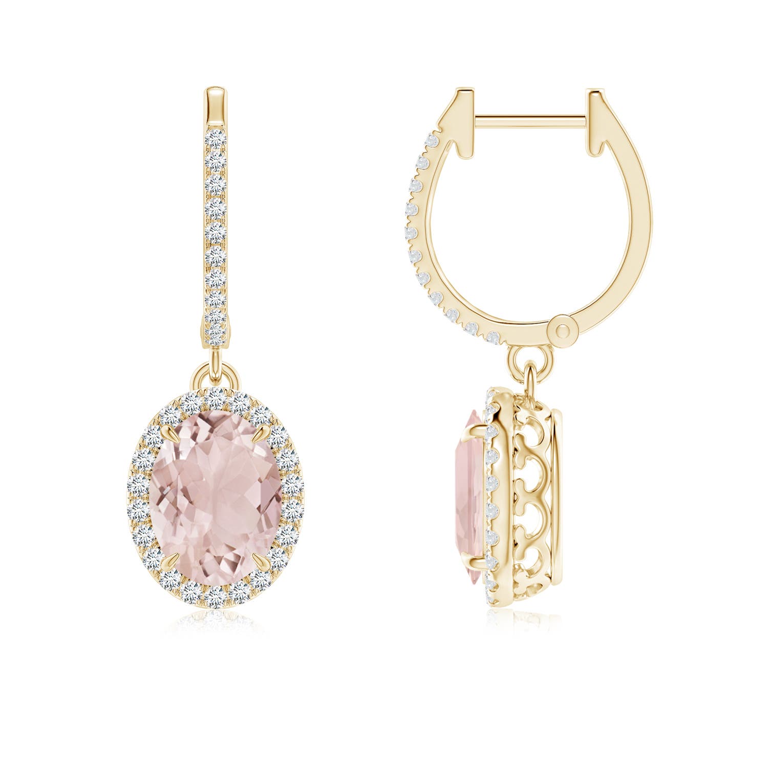 A - Morganite / 2.55 CT / 14 KT Yellow Gold