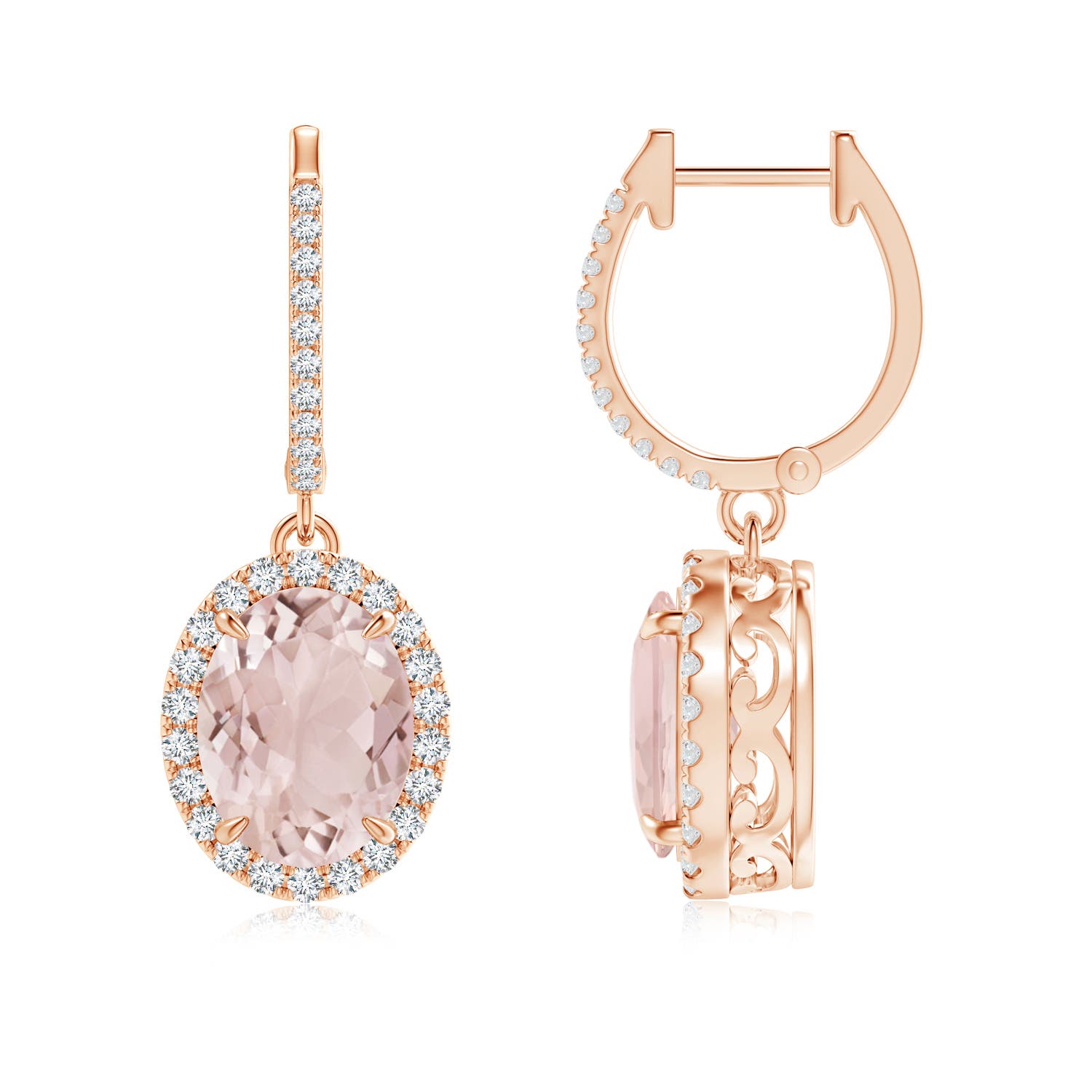 A - Morganite / 3.76 CT / 14 KT Rose Gold