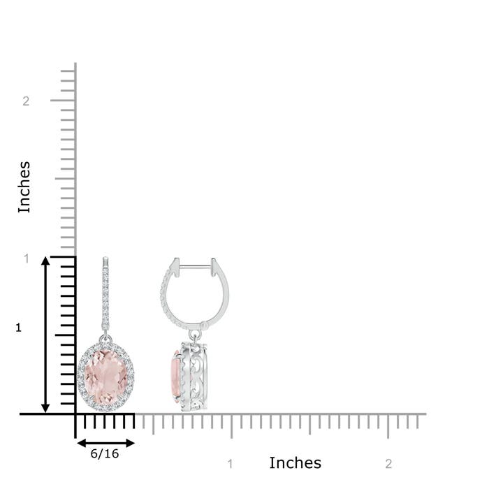 A - Morganite / 3.76 CT / 14 KT White Gold