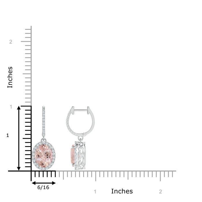 AA - Morganite / 3.76 CT / 14 KT White Gold