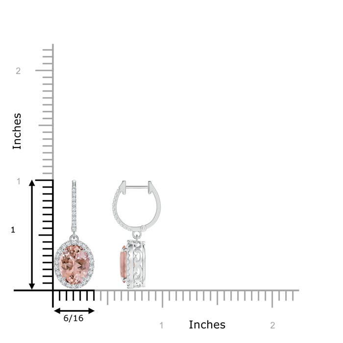 AAAA - Morganite / 3.76 CT / 14 KT White Gold