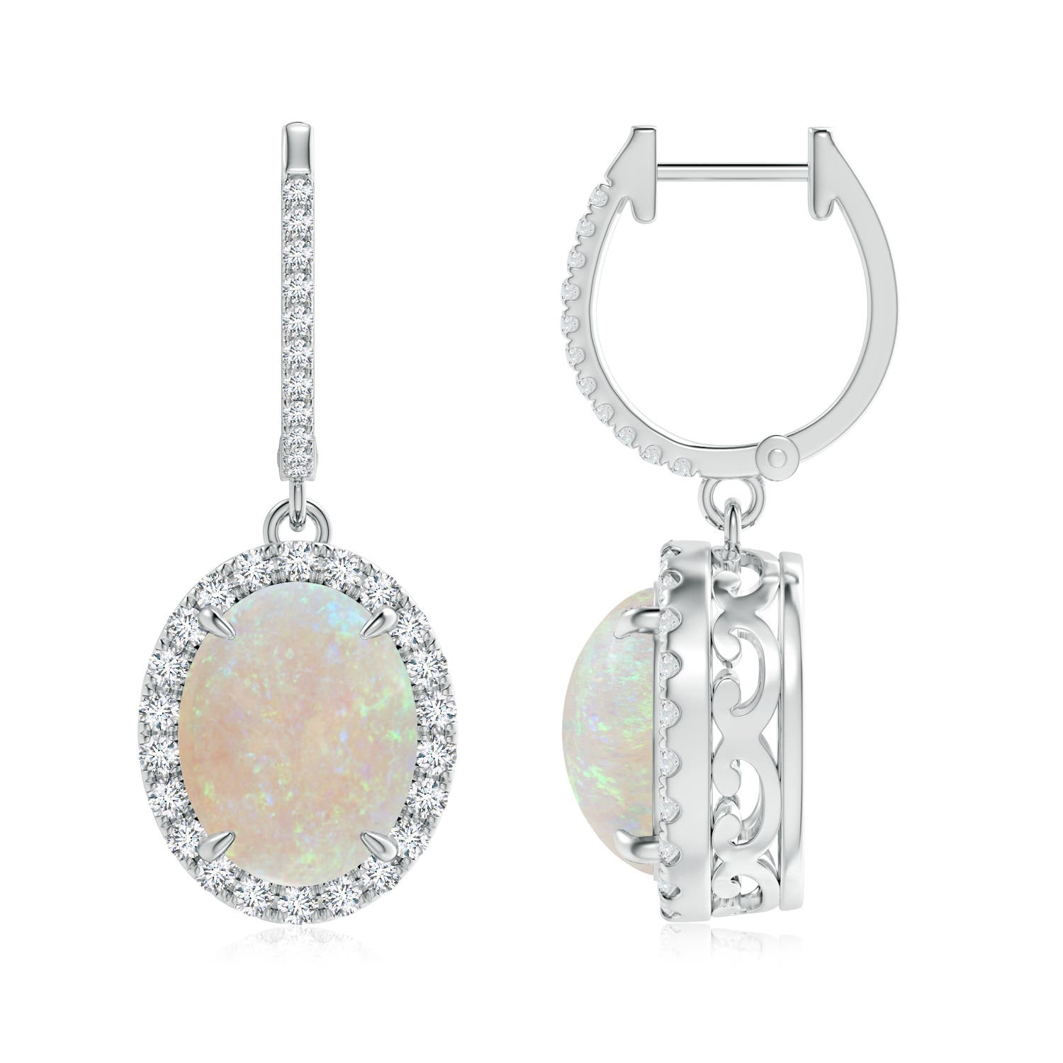 AA - Opal / 3.45 CT / 14 KT White Gold