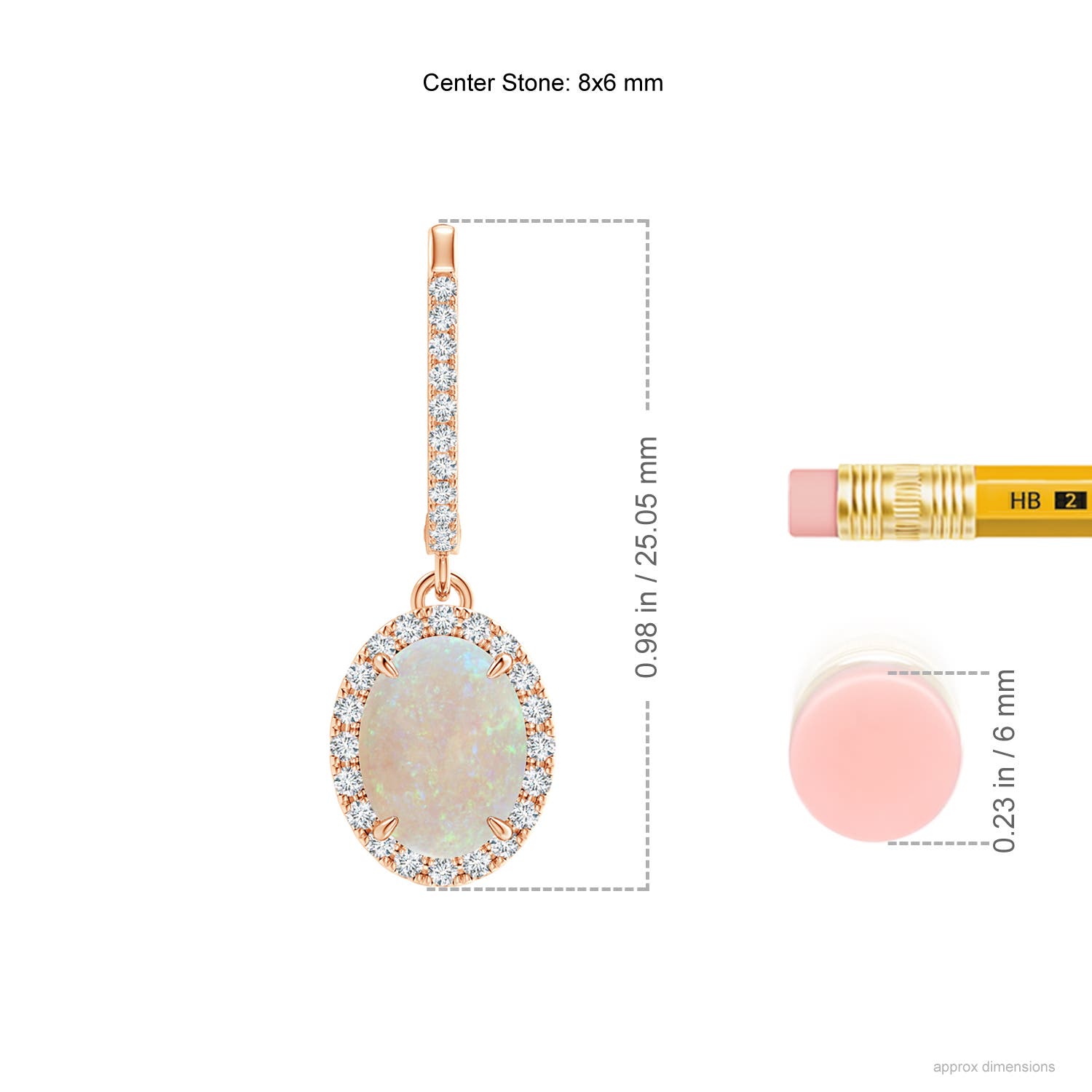 AA - Opal / 1.95 CT / 14 KT Rose Gold