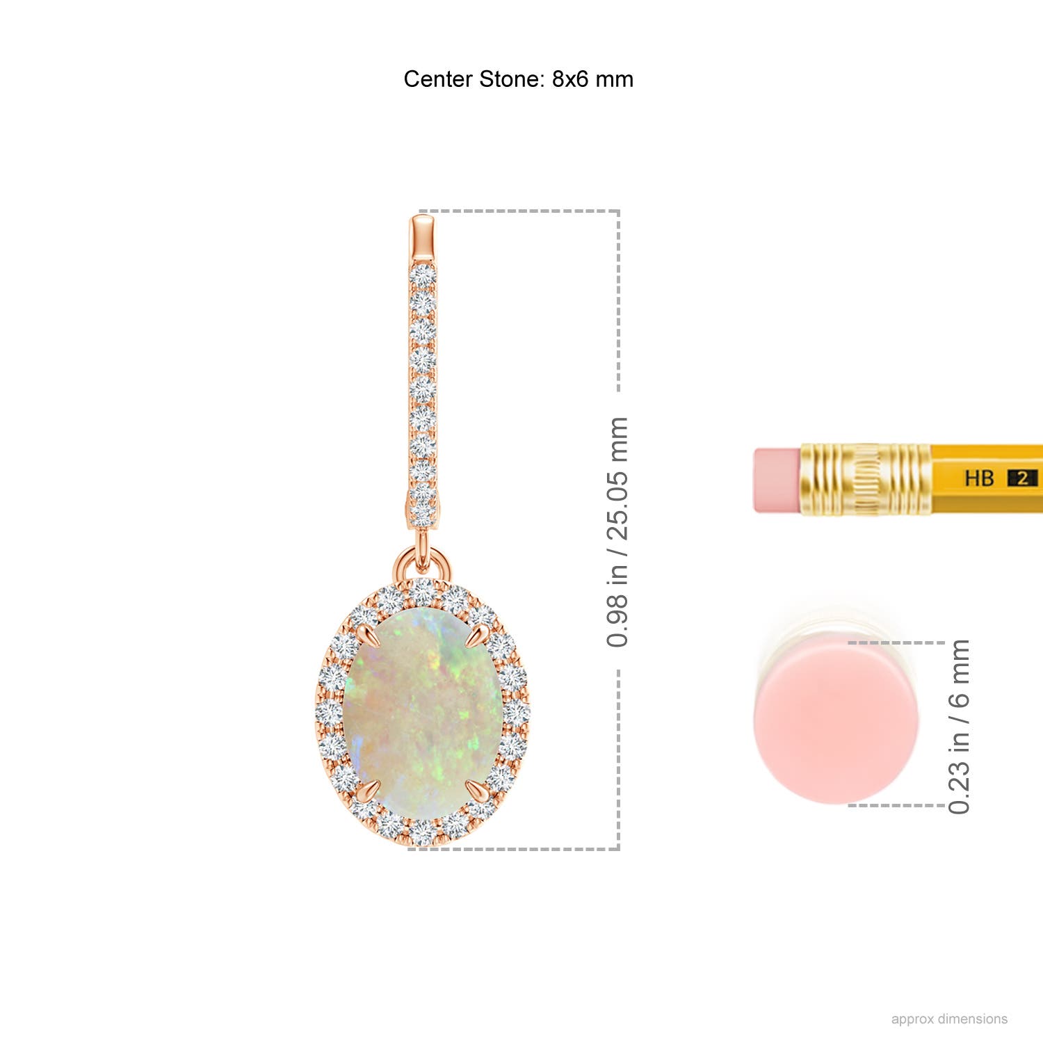 AAA - Opal / 1.95 CT / 14 KT Rose Gold