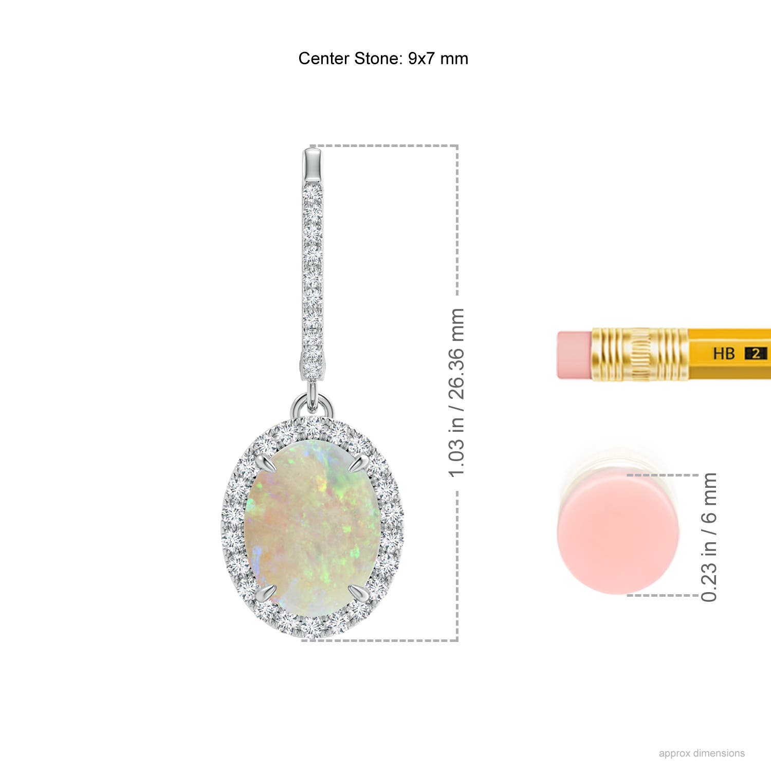 AAA - Opal / 2.66 CT / 14 KT White Gold