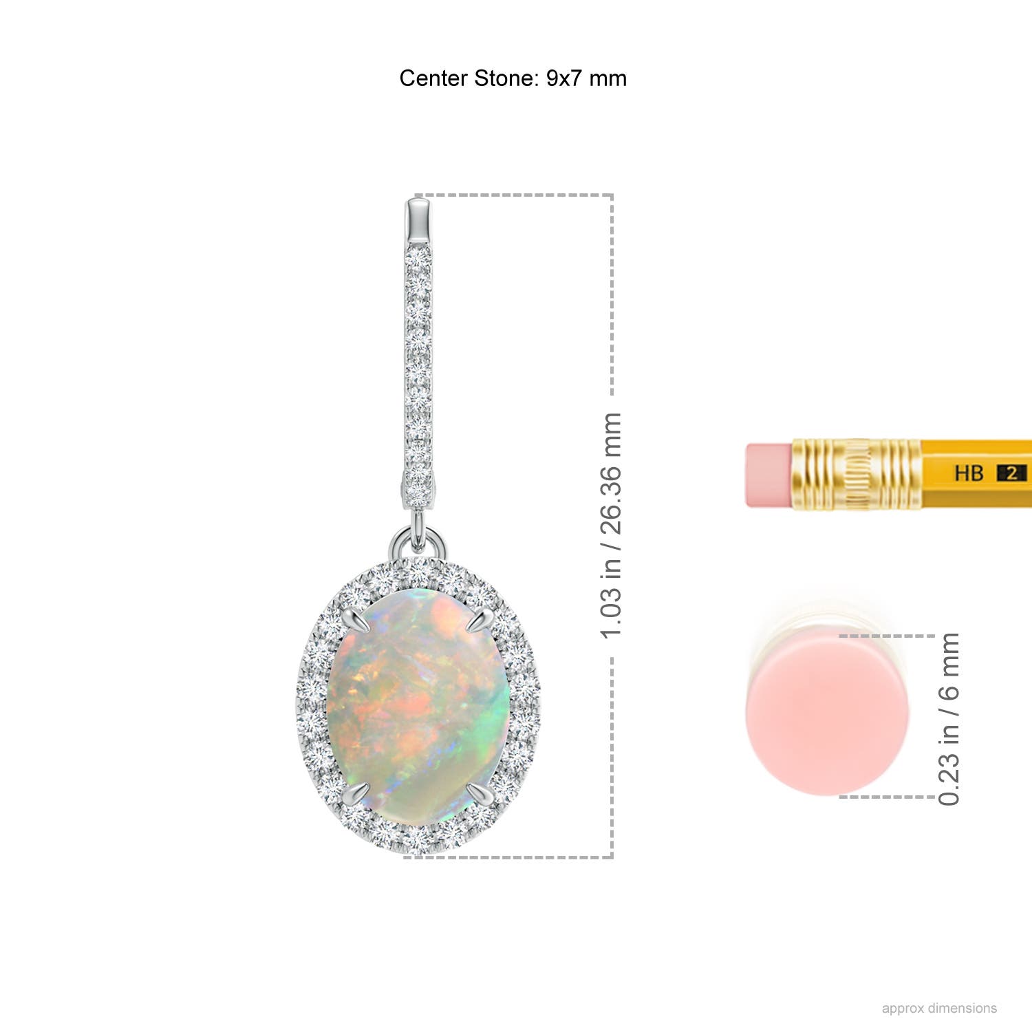 AAAA - Opal / 2.66 CT / 14 KT White Gold