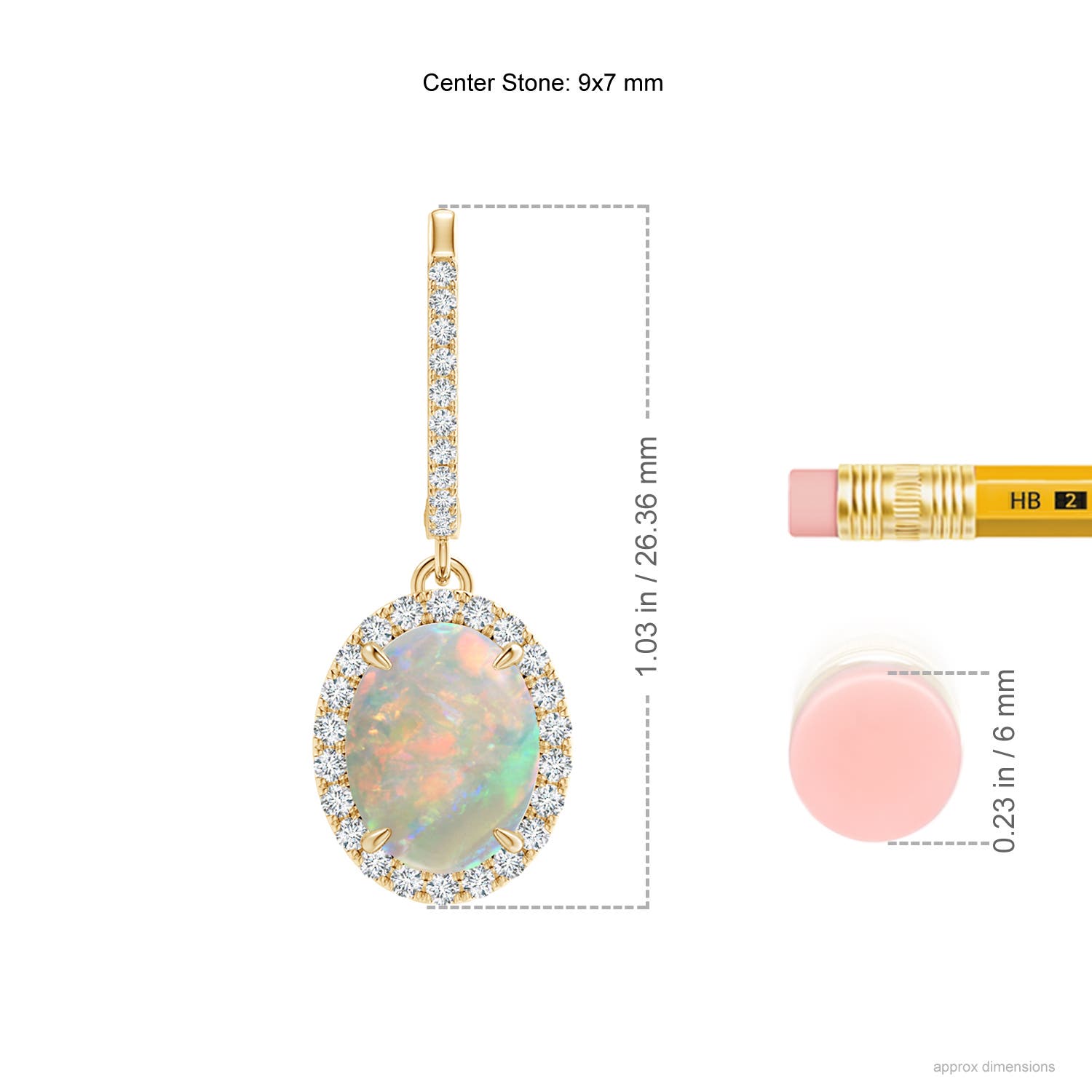 AAAA - Opal / 2.66 CT / 14 KT Yellow Gold