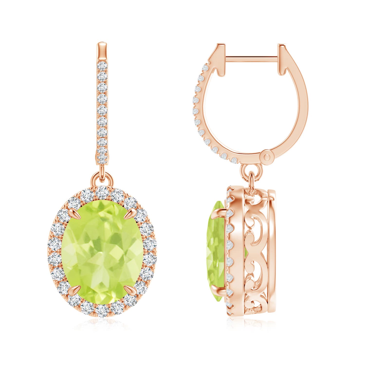 A - Peridot / 5.75 CT / 14 KT Rose Gold