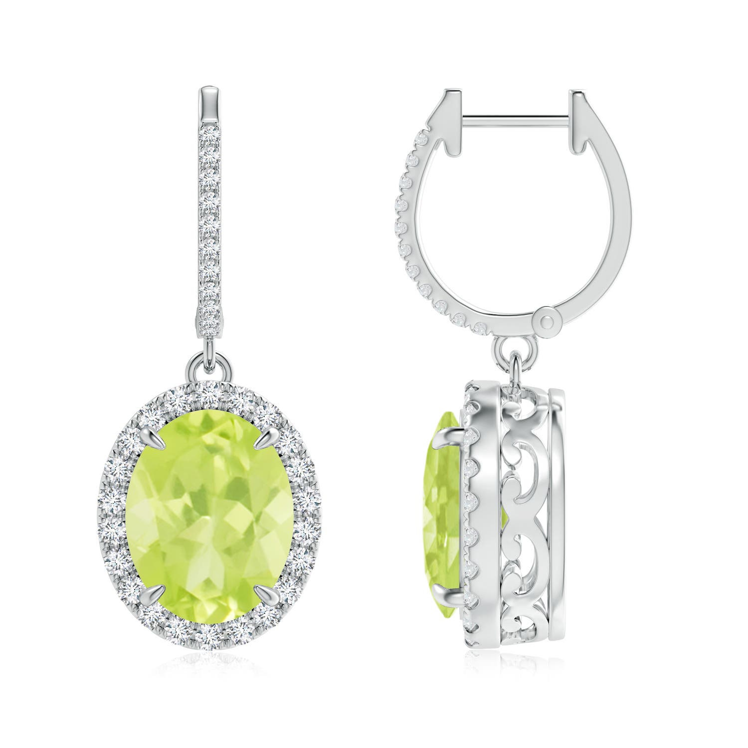 A - Peridot / 5.75 CT / 14 KT White Gold