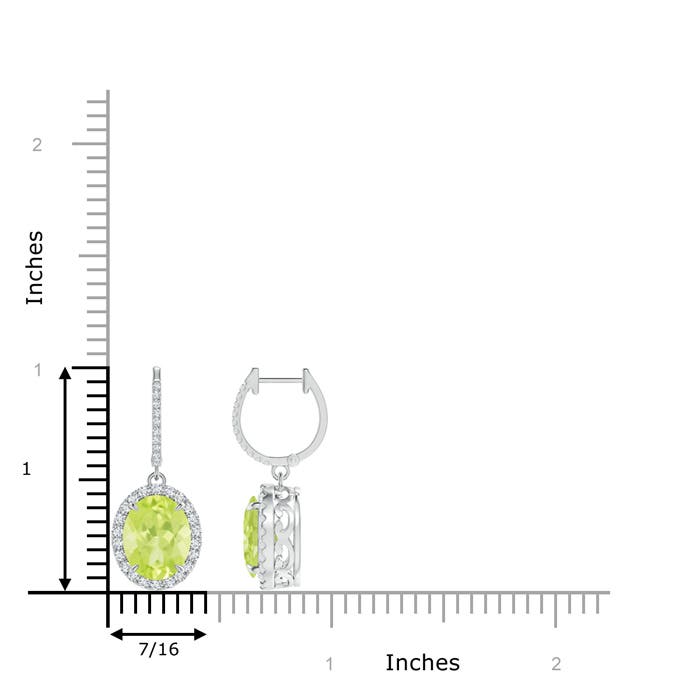 A - Peridot / 5.75 CT / 14 KT White Gold