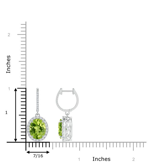 AAA - Peridot / 5.75 CT / 14 KT White Gold