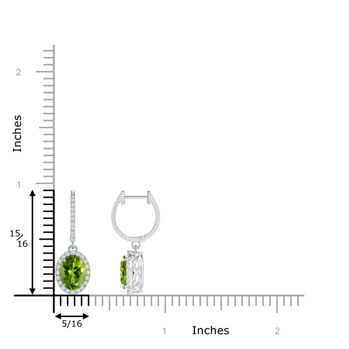 AAAA - Peridot / 3.05 CT / 14 KT White Gold