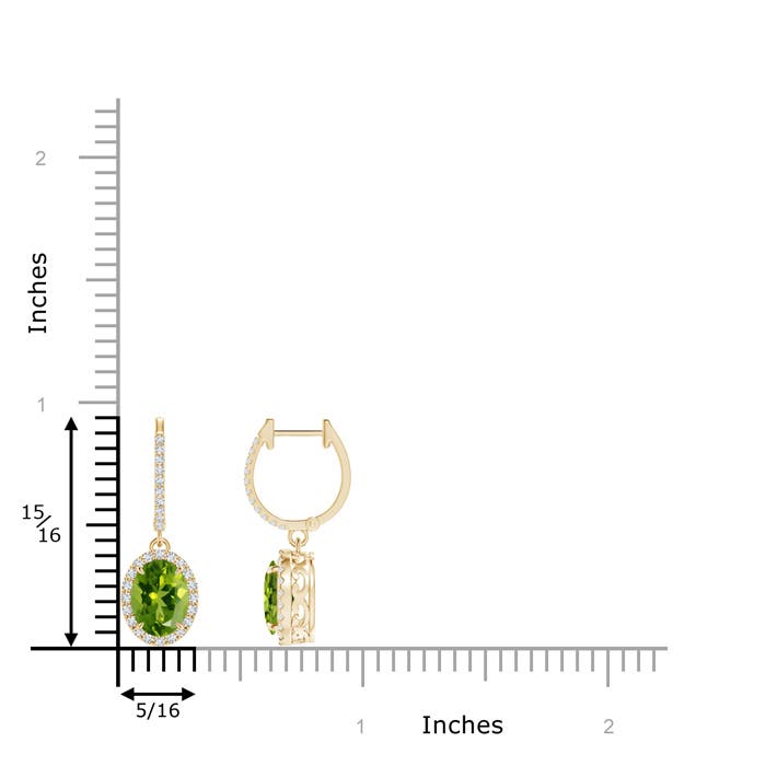 AAAA - Peridot / 3.05 CT / 14 KT Yellow Gold