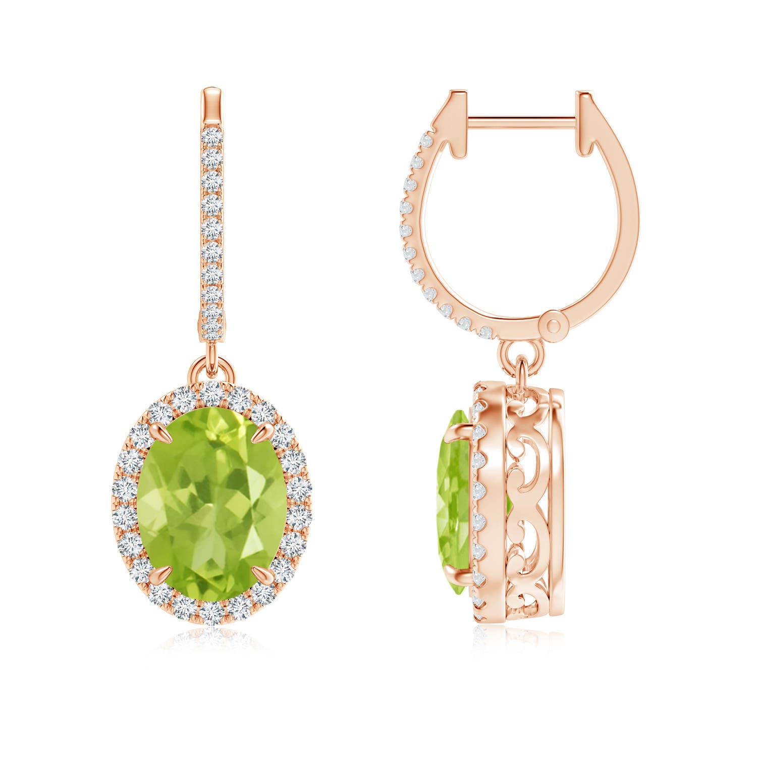 AA - Peridot / 4.26 CT / 14 KT Rose Gold