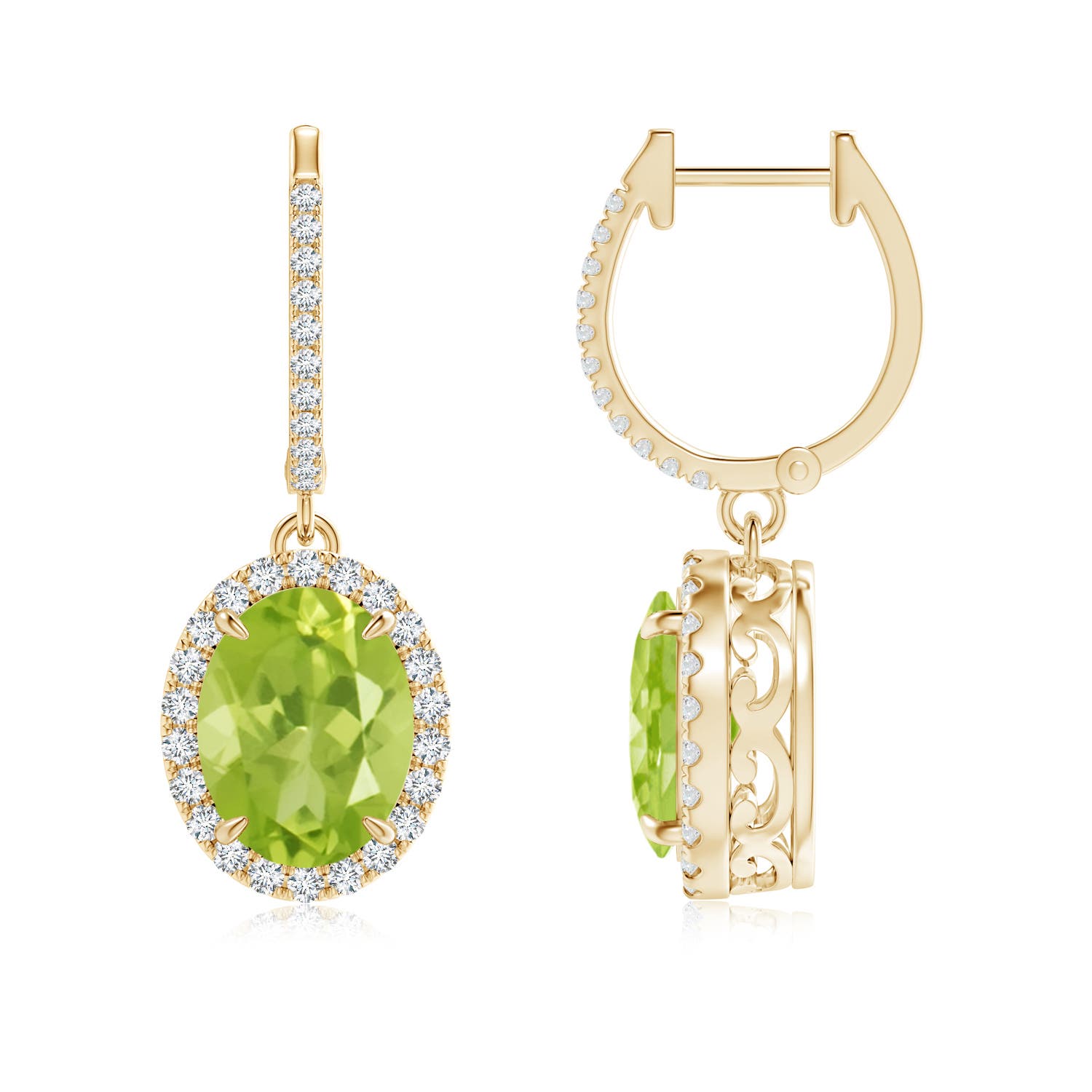 AA - Peridot / 4.26 CT / 14 KT Yellow Gold